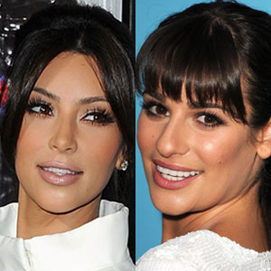 Kim Kardashian, Lea Michele Kim Kardashian, Lea Michele